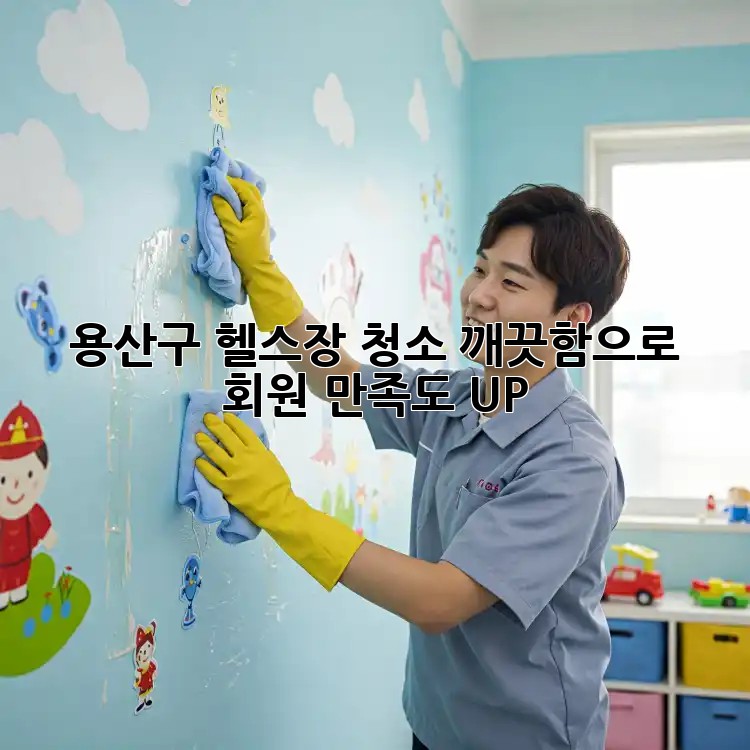 용산구 헬스장 청소, 깨끗함으로 회원 만족도 UP!