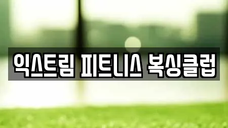 익스트림 피트니스 복싱클럽