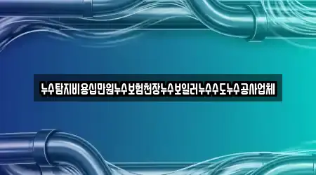 누수탐지비용십만원누수보험천장누수보일러누수수도누수공사업체
