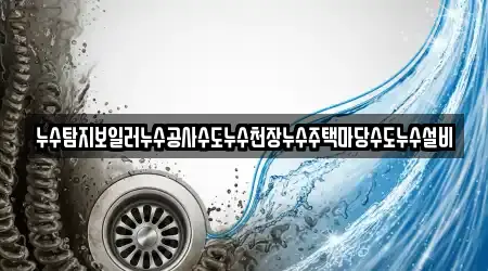 누수탐지보일러누수공사수도누수천장누수주택마당수도누수설비