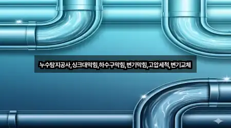 누수탐지공사,싱크대막힘,하수구막힘,변기막힘,고압세척,변기교체