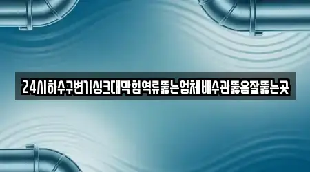 24시하수구변기싱크대막힘역류뚫는업체배수관뚫음잘뚫는곳