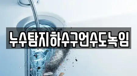 누수탐지하수구언수도녹임