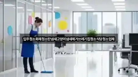입주청소화재청소탄냄새고양이냄새제거쓰레기집청소식당청소업체