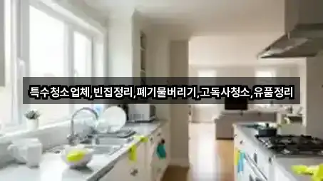 특수청소업체,빈집정리,폐기물버리기,고독사청소,유품정리