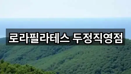 로라필라테스 두정직영점