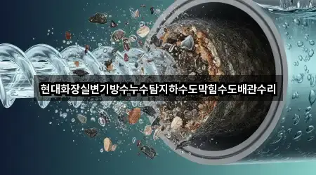 현대화장실변기방수누수탐지하수도막힘수도배관수리