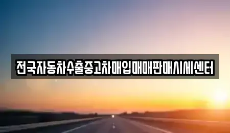 경기도 하남시 신장동 중고차매입 전문 전국자동차수출중고차매입매매판매시세센터
