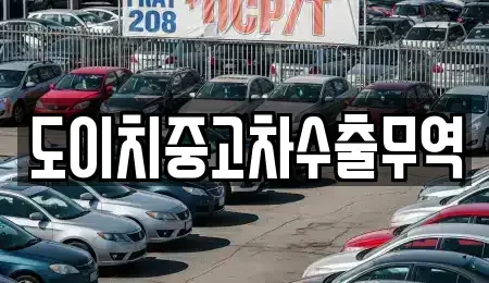 전북 완주군 삼례읍 중고차 전문 도이치중고차수출무역