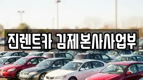전북특별자치도 김제시 신곡동 렌트카 전문 진렌트카 김제본사사업부