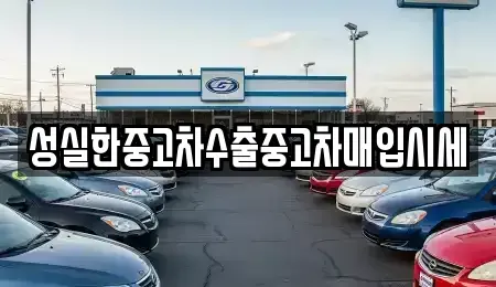 충북 옥천군 이원면 중고차 전문 성실한중고차수출중고차매입시세
